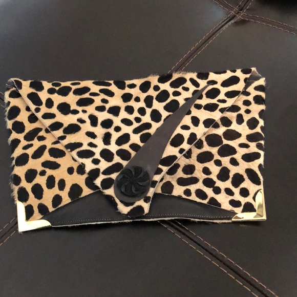 Calf hair clutch purse - Picture 2 of 5